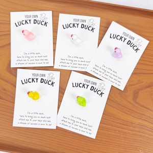 Mini Lucky Duck Card | Personalized pocket hug card | Pocket Hug Card | Missing gift | Friendship gift | Little Pocket Hug