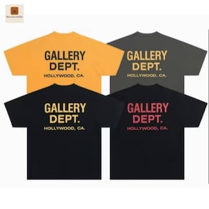 Gallery Dept Shirt Hollywood CA, Streetwear Graphic Tee, Unisex Vintage Style T-Shirt