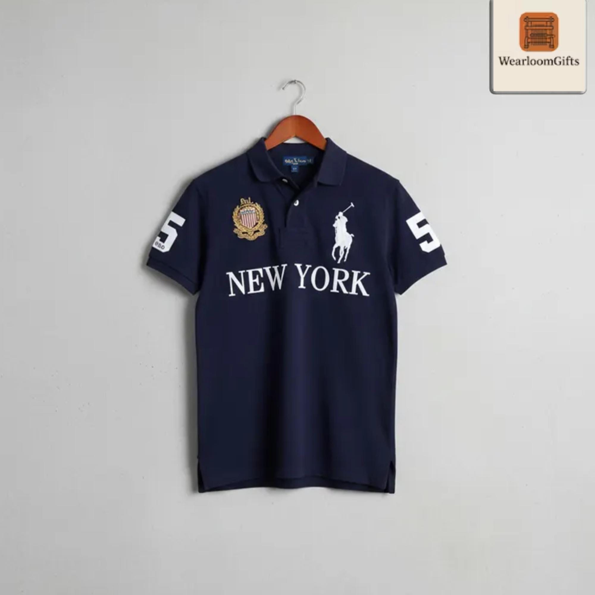 Polo Ralph Lauren New York Big Pony Polo Shirt Number 5 Sleeve