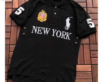 Polo Ralph Lauren No 3 Big Pony Long Sleeve Polo Shirt Size Small