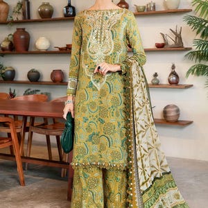 Pakistan Women Lawn Dress - Etsy Canada
