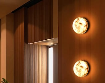 Outdoor Waterproof Garden Wall Lamp | Marble Villa Light for Patio, Porch, Balcony | Spring Summer Decor & Gift | Christmas Ready