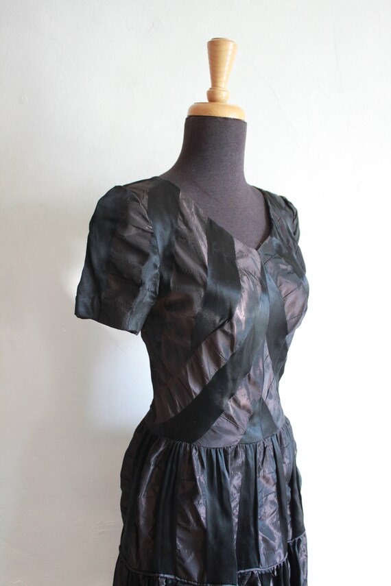 Beautiful Vintage 1950's Patio Dress - Chocolate … - image 3