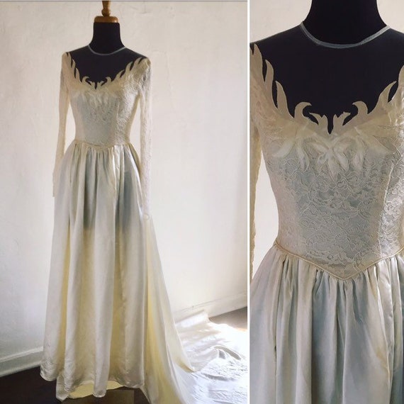 1950 wedding dress