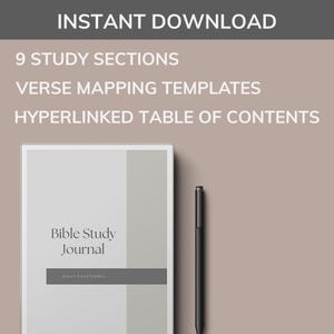 Bible Study Journal for reMarkable 2 | Verse Mapping | Devotional Template | Kindle Scribe & reMarkable Paper Pro Compatible