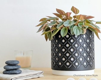 Minimalist flower pot cover, 120mm inner diameter - several color options - +RETIKULA+