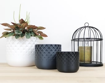 LODIAN Minimalist Planter - Custom 3D Printed Pot - Modern Indoor Plant Decor