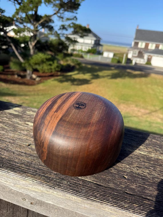 Handmade Wood Bowl | Lathe-Turned | Food Safe Finish | Rustic Decor