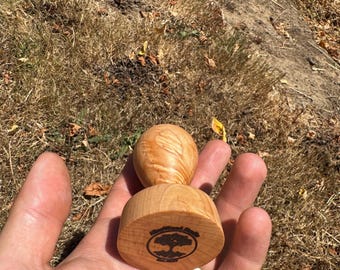 Tamper in legno fatto a mano / Acero / Dimensioni personalizzate disponibili