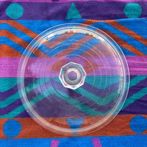 Coperchio in vetro Griswold da 12 pollici con pomello ottagonale