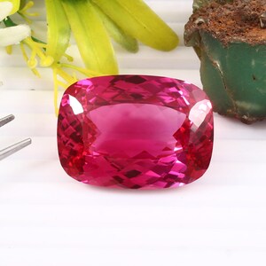 120.90 Ct AAA Flawless Mozambique Blood Red Ruby Loose Cushion Cut Gemstone Beautiful Luster Quality, Fashion Jewelry& Ring Making Product