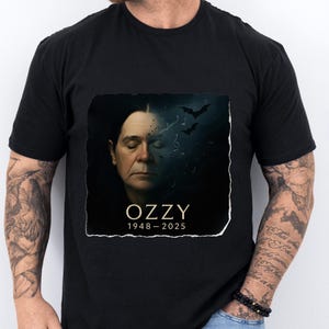 Ozzy Osbourne RIP Shirt, RIP Ozzy Osbourne Tee, Heavy Metal, Rock Legend Tribute Tee, RIP Black Sabbath Gift, Ozzy Osbourne, Comfort Colors