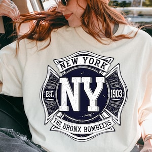 New York The Bronx Bombers Shirt, Yankees Baseball Tshirt, New York Shirt, Baseball T-Shirt, Vintage Sports Baseball T-Shirt, Yankees Shirt