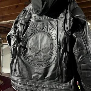 Harley Davidson Skull Jacket - Etsy
