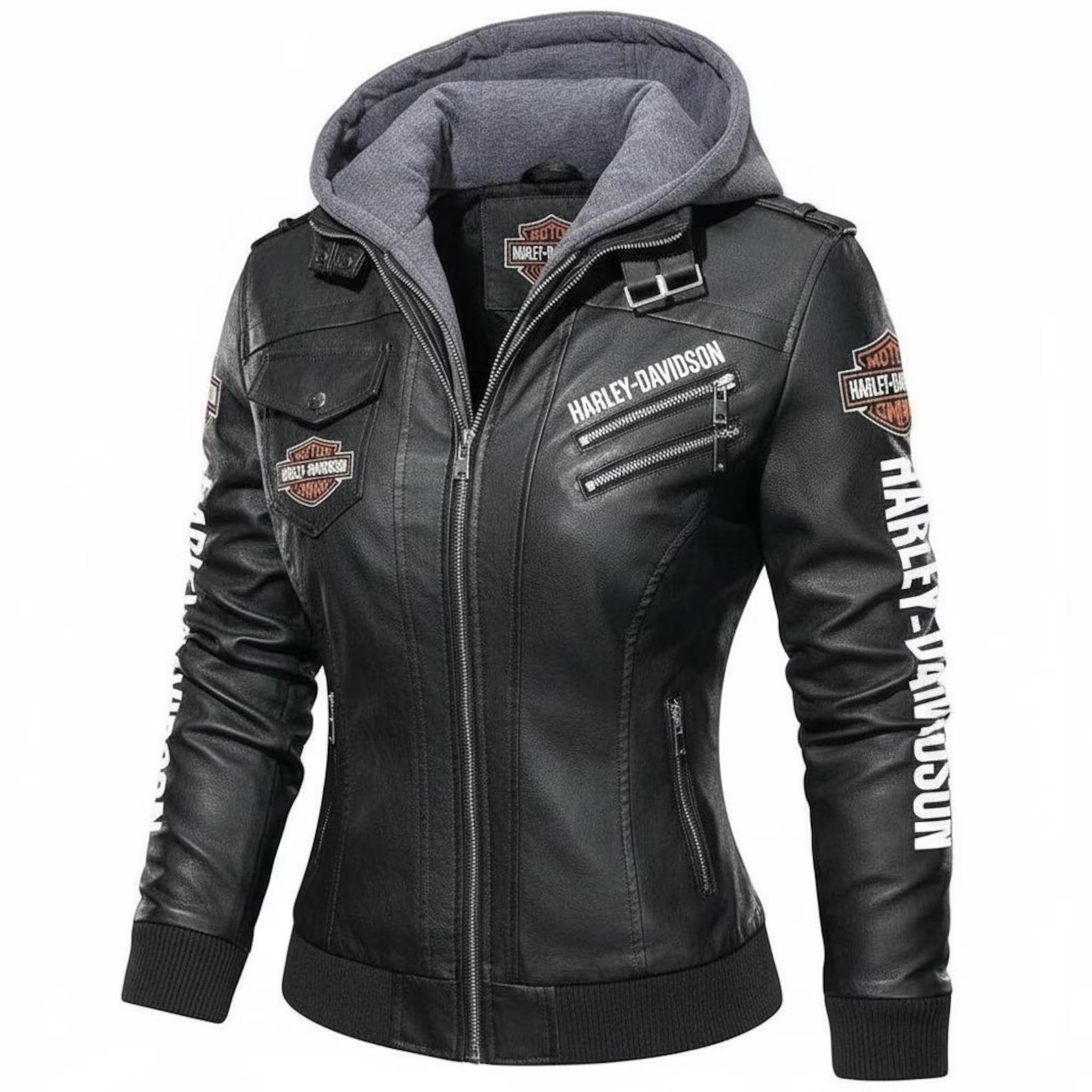 Harley Davidson Leather Jacket - Etsy