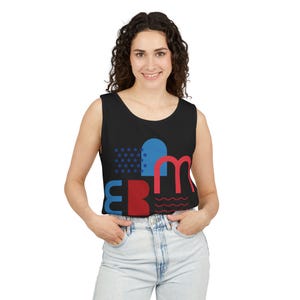Patriotic Graphic Tank Top: Unisex 4th of July Cotton Shirt