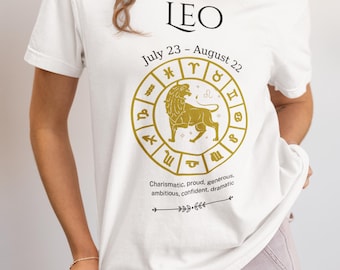 Leo Zodiac T-Shirt – Astrology Gift for Confident Leos & Horoscope Lovers