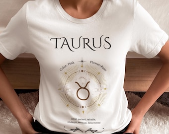 Cosmic Wardrobe Essential: Taurus Zodiac T-Shirt for Unisex Celestial Fashion