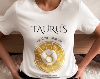 Taurus Zodiac Tee – Cozy Astrology Gift for Taurus Birthdays & Zodiac Lovers