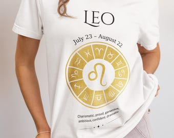Leo Zodiac T-Shirt – Softstyle Horoscope Gift for Confident Leos & Astrology Lovers