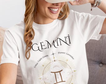 Gemini Zodiac T-Shirt – Astrology Birthday Gift for Gemini Season & Horoscope Fans