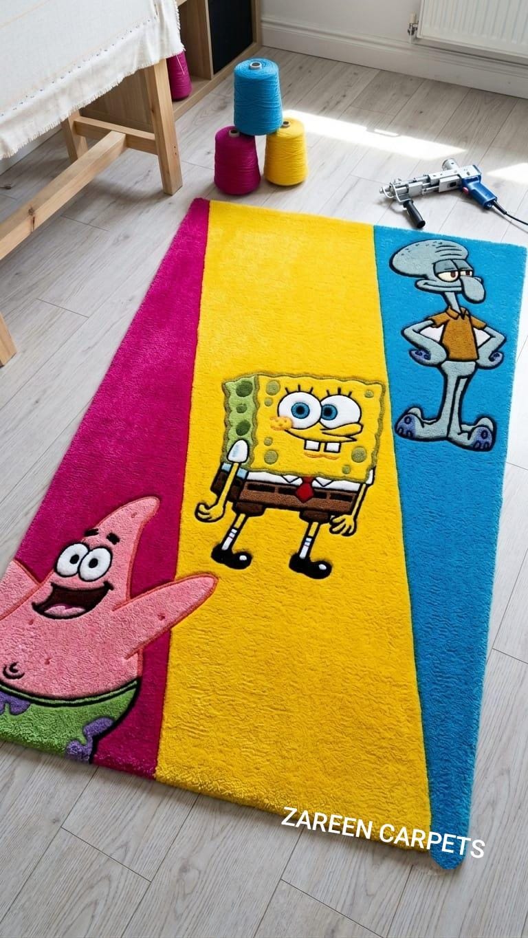 Spongebob rug - Etsy 日本