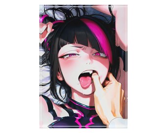 エッチなアニメガールフォトブロック | アクリルデスクアート | かわいいヴェイパーウェイヴ