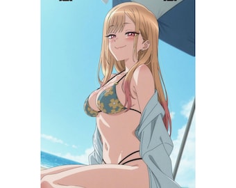 Marin Kitagawa Waifu Beach Poster Matte Vertical Poster