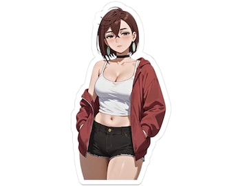 Dan Da Dan Kiss-Cut Sticker, Momo Anime Girl