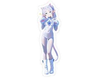 Catgirl Character Sticker | Kiss-Cut Vinyl Anime Decal