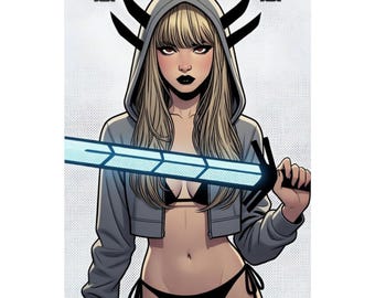 Magik Sword Artwork Matte Vertical Poster | X-Men Rivals