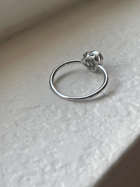 Trinity CZ Sterling Silver Ring, Interlocking fau… - image 8