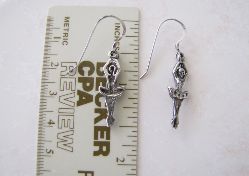 Ballerina Sterling Silver Earrings