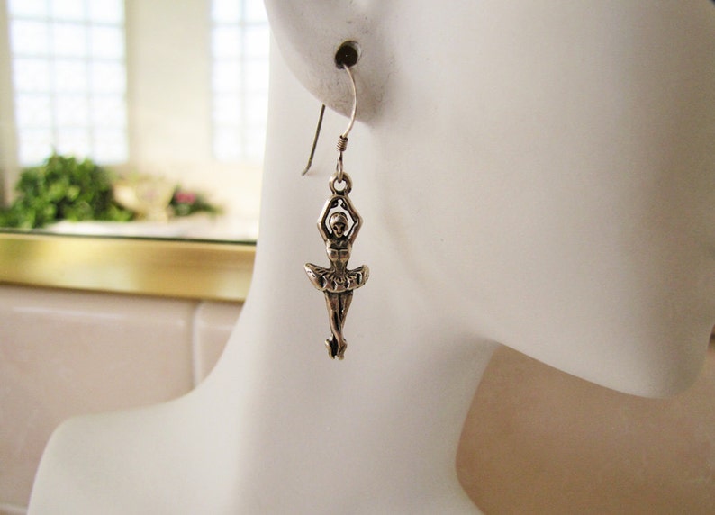 Ballerina Sterling Silver Earrings