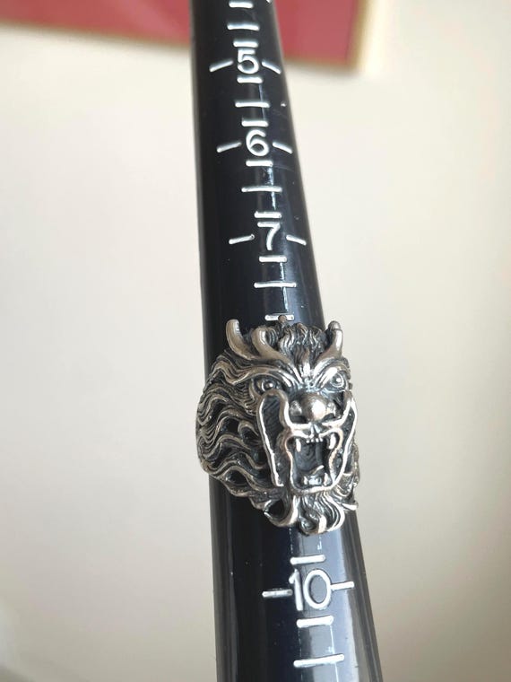 Solid sterling silver Dragon Ring, size 9 - image 5