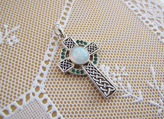 Genuine Sterling Silver Round Celtic Cross Beads by Gem and Silver