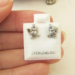 Little Bird Sterling Silver Stud Earrings, bird silver studs
