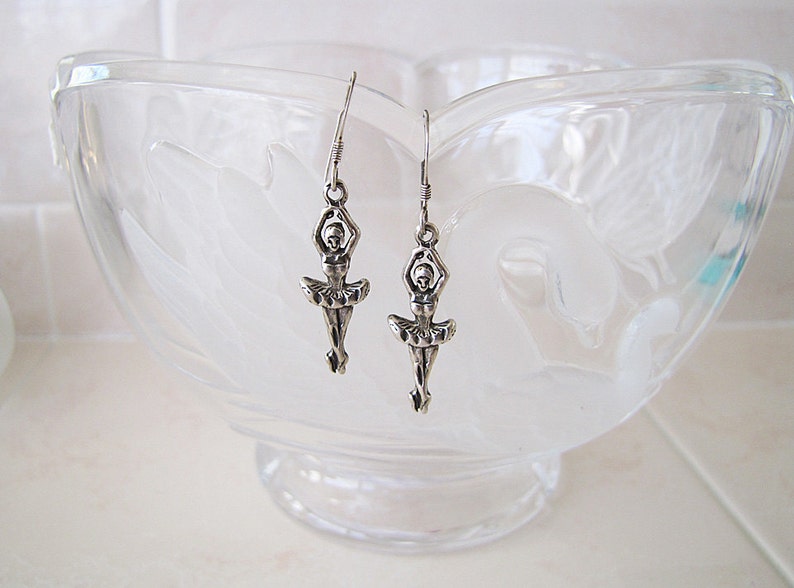Ballerina Sterling Silver Earrings