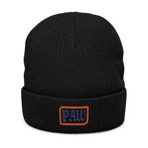 Beanie cat lover hat dog lover beanie embroidered knit hat winter cap cuffed unisex streetwear gift for pet owner