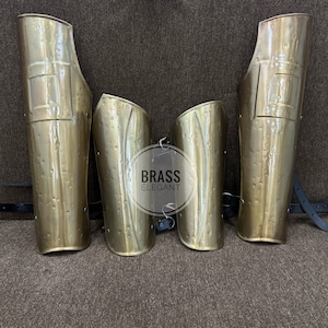 Medieval Leg Armor Greaves Handmade Shin Guards LARP Cosplay Costume Armor Renaissance Fair Knight Armor Viking Roman Leg Protection