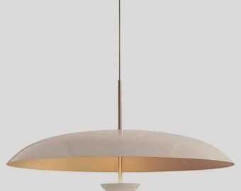 Mid Century Cosmic Rust 3 Light Pendent Ceiling Chandelier Italian Lighting Fixture Sputnik Chandelier