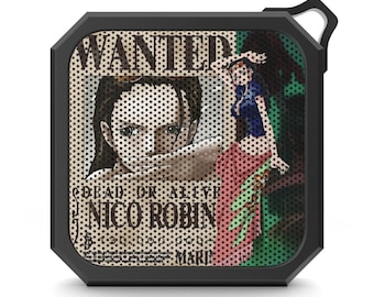 Archaeologist Wanted-Style Pirate Artwork Bluetooth Speaker | Anime-Inspired Outdoor Portable Audio