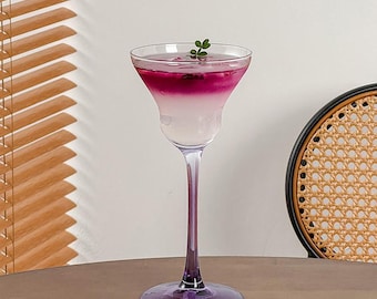 Purple goblets | wine glasses | vintage wine glasses | champagne glasses | cocktail glasses | wine sets | Christmas wine glasses