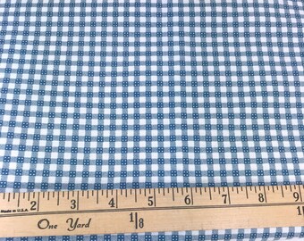 Navy Blue, Cream, Gingham, Checks, Picnic and Fairgrounds, DS Quilts Collections by Denyse Schmidt for Fabric Traditions, 60 Inches