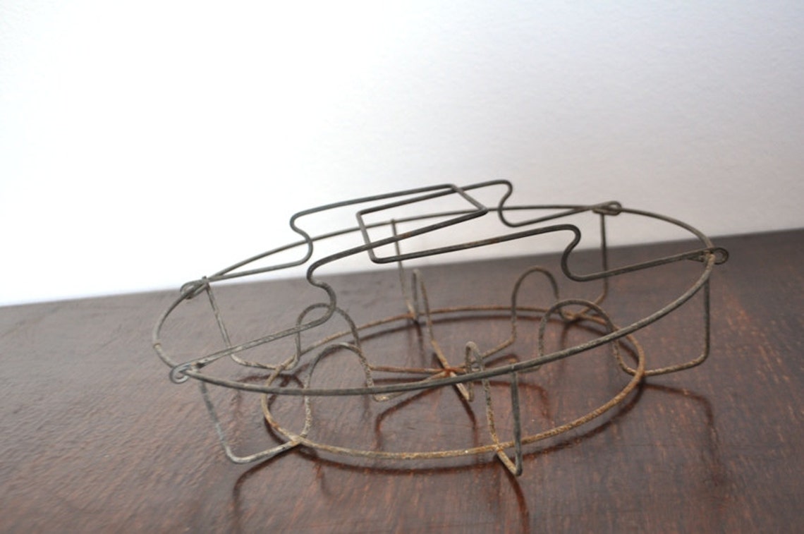 Vintage Wire Round Mason Jar Holder Etsy