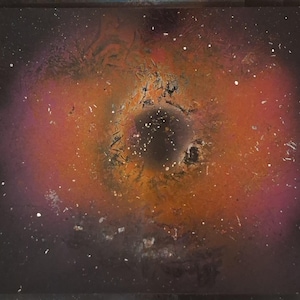 Spraypaint art galaxy