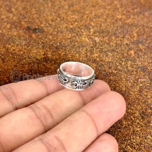 Scorpion Band Rings, 925 Sterling Silver, Spinner Scorpio Ring, Ring For Unisex, Scorpion Spinner Ring, Love Ring Worry Ring, Promise Gifts