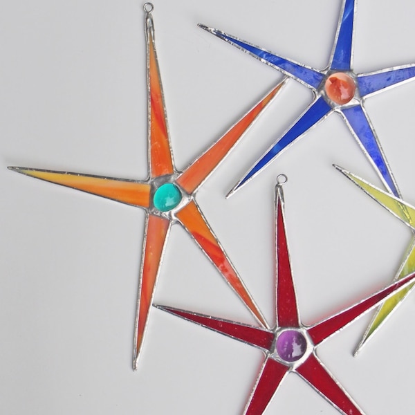 Stained Glass Stars Etsy