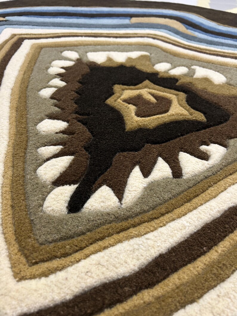 School Geode Rug Geode Inspired Tufted Rug: Modern Abstract Accent Carpet - Etsy