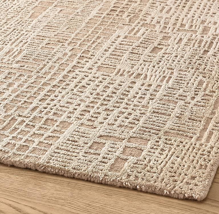 Luxury Neutral Area Rug | Hand-knotted | Hand Tufted Silk & Wool Carpet ...